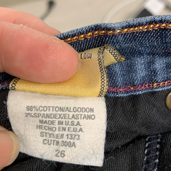 Plastic By Gly Flare Jeans made in USA size 26 - Picture 10 of 11